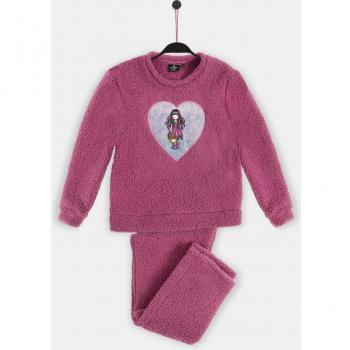 Santoro London Mädchen Langarm-Pyjama aus Schafsleder