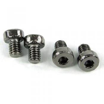 DIN 7984 M4 x 5 Black Nickel Plated Hex Socket Flat Head Screw (Quantity: 4)