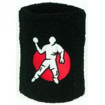 Kempa Muñequera de Fitness Hombre Negro Talla Única