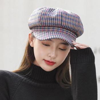 Gorra de estilo coreano para mujer, otoño-invierno