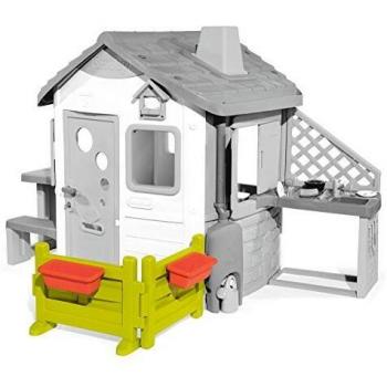 Smoby Spielhaus-Zubehör: Gartenzaun + Blumenkästen