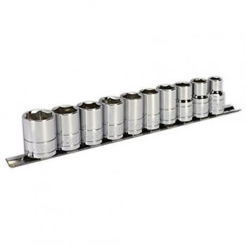 Sealey S0501 6 mm WallDrive PT Socket Set – ½″ Square, 10‑piece bundle