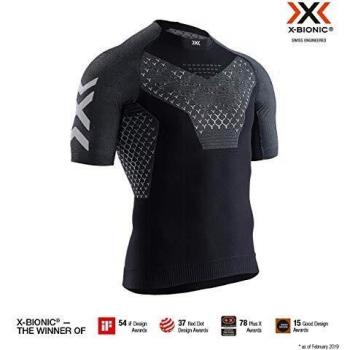 Black Melange X-Bionic Twyce 4.0 Men's Base Layer, Short Sleeve, L