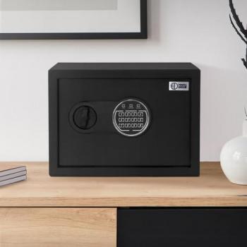 Safe 16L aus Stahl mit Elektronikschloss und Rundbolzenverschluss