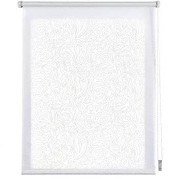 Estor Enrollable Moderno de Poliéster con estampado Cachemira, 150 x 180 cm