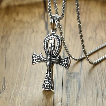 Oeil de Ra Ankh en Étain, Symbole Païen de la Vie