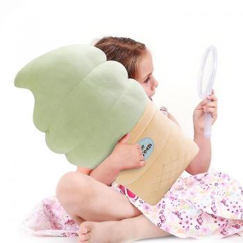 Coussin Peluche Glace Fraise