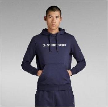 Felpa G-Star Con Cappuccio Graphic Core Blu S