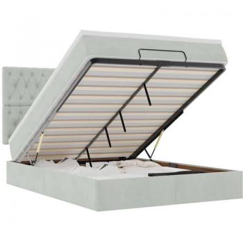 Estructura de Cama 140x190cm en Gris Claro