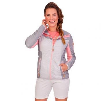 Piz Palü Damen-Outdoorjacke – Eiselfing, Hellgrau & Perlrosa