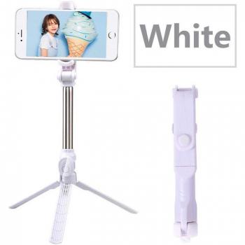 Roreta Bluetooth Selfie Stick 3 in 1, kabelloses faltbares Mini-Stativ und Einbeinstativ mit Fernbedienung für iOS und Android