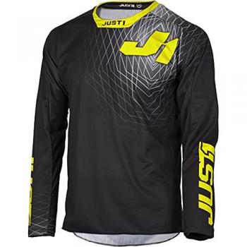 Maillot Just1 J-Force Lighthouse Motocross Noir Jaune XL