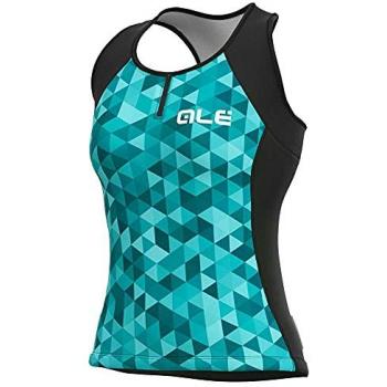 Maillot Alé Solid Triangles débardeur turquoise noir femme