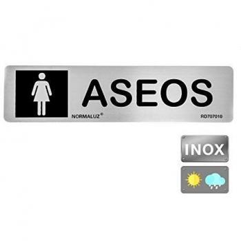 Cartello Inox “Ladies Toilets” 5×20 cm RD707010
