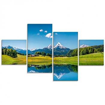 Artland Glasbild »Berglandschaft«, 4 St., in verschiedenen Größen
