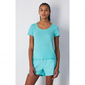 Champion Damen T-Shirt Baumwolle unversäubert