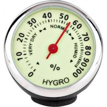 Car Interior Luminous Clock with Thermometer and Hygrometer