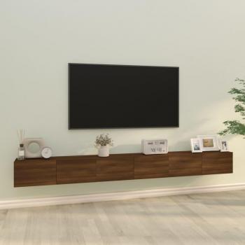 VidaXL 3-teiliges TV-Schrank-Set in Holzwerkstoff Braun Eichen-Optik