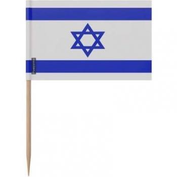 Pack 100 cure‑dents à thème israélien, 8 cm
