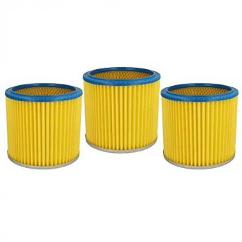 3x Replacement Cartridge Filters for Starmix NT10 Vacuum Cleaner