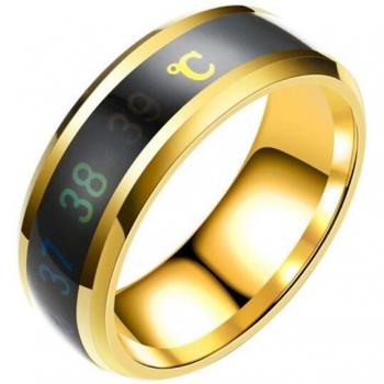 Anillo de Titanio con Sensor de Temperatura y Resistencia al Agua