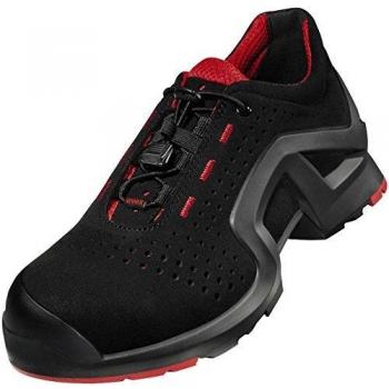 Uvex Scarpa Bassa 1 x-Tended Support S1 SRC, Schwarz-Rot, 44 EU