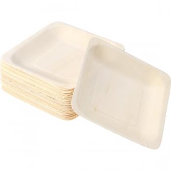100er Set Einweg Holzplatten für Grill und Picknick