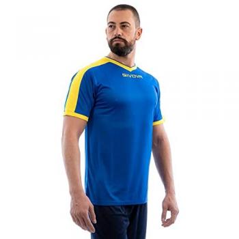 Givova Revolution Kinder Fußballtrikot blau/gelb 2XS (140-152)