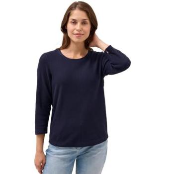 CECIL Unifarbener Pullover aus Baumwolle und Viskose