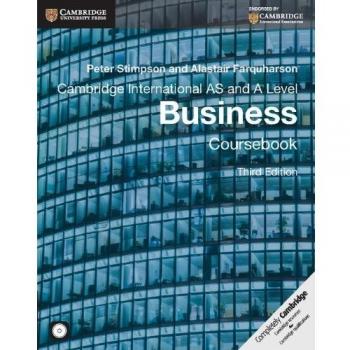 Cambridge International AS and A Level Business Coursebook with CD-ROM