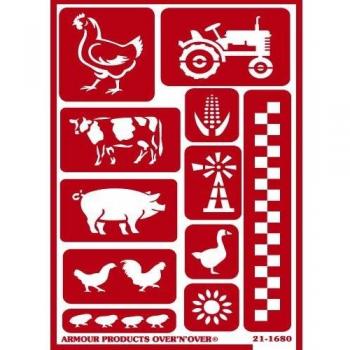 Armour Over 'n' Over Reusable Glass Etching Stencil