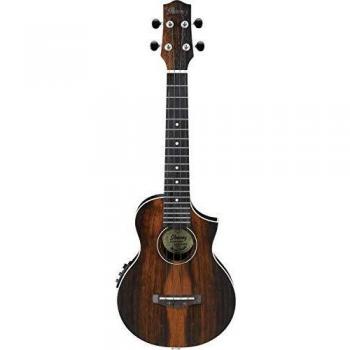 Ibanez UEW13MEE Ukulele AE Guitar, Dark Brown Open Pore