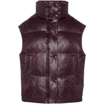 SENSES.THE LABEL Steppweste Damen XXL lila – oversize, Polyamid, Polyester, elastischer Saum
