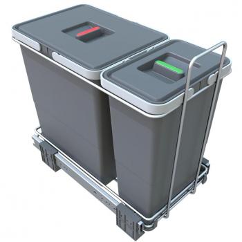 Elletipi Ecofil – Poubelle intégrée, divisée, 26 L PF01 34A1 (version compacte)