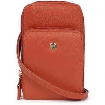 Pochette LUNA Orange avec protection RFID