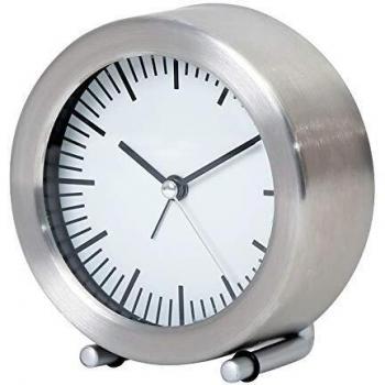 Réveil Acier Inoxydable Platinet 115 mm