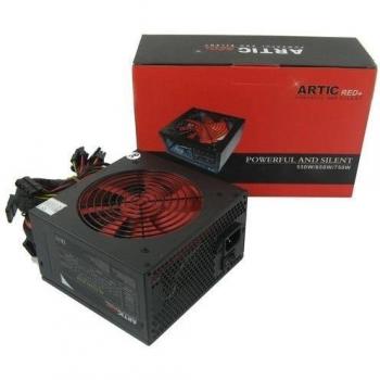 Potencia Fría Rojo 550W Dual Fan, 2X SATA, 4X Molex, 4Pin PSU-504 FDD