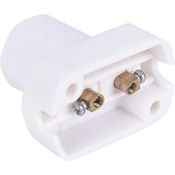 Support de lampe blanc pour ampoules LED E17 E14, 1 pièce