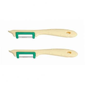 Neustanlo Spargelschäler Set, Solinger Klinge, für Obst und Gemüse, farblich sortiert