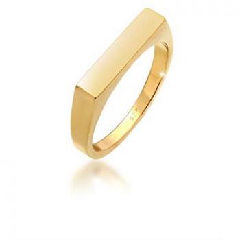 Anello in Argento Sterling 925 Design Geo Quadrato per Donna