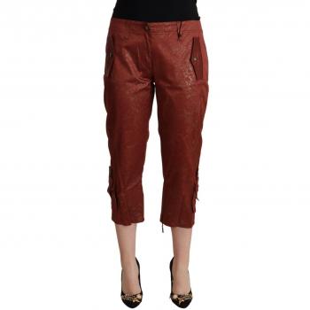 Bruine Lurex Capri Broek voor Vrouwen – Just Cavalli