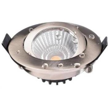 Douche éclairage LED 8W encastré, finition nickel