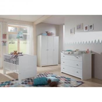 Babyzimmer-Komplettset ARTHUR BERNDT Thilo (Set, 3 tlg., Kinderbett, Schrank, Wickelkommode)