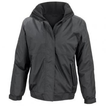 Women's XL Black Trench with Channel Detail