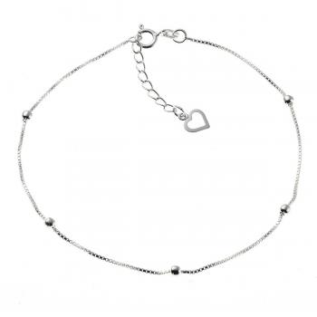 Veneziakette ZEEme Basic: 22,5 + 2 cm, 5 Kugeln (3 mm)