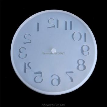 Molde de Silicona Números Árabes para Joyería DIY + Colgante Reloj Fondant Au08 20