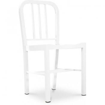 Jadon Metal Chair – Stahl, Weiß – PrivateFloor
