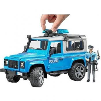 Land Rover Defender Station Wagon Polizeifahrzeug, Spielset von Bruder (1:16 Maßstab)