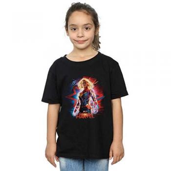 Young Hero Captain Marvel Print Top