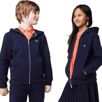 Lacoste Cappuccio Zip Blu Classico